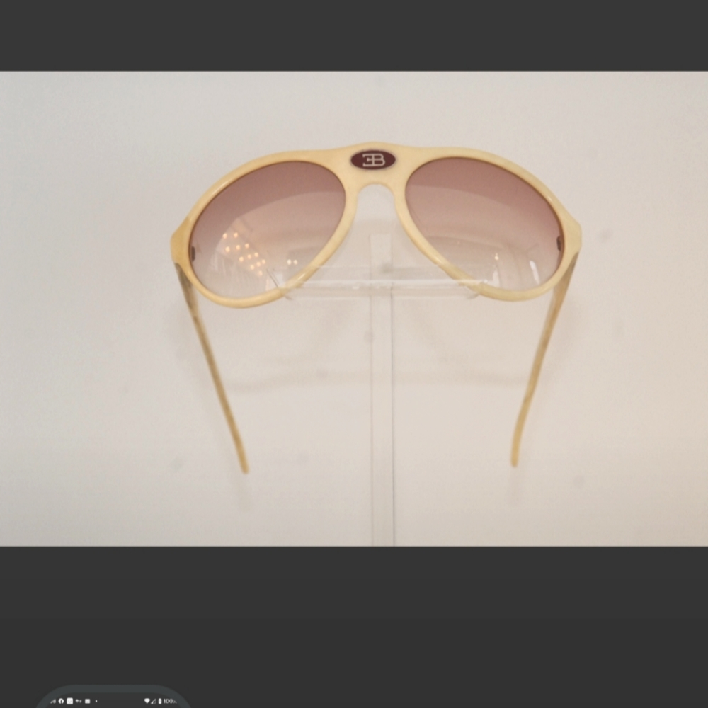 Extremely Rare Bugatti real ivory bone sunglasses